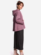 Bluza damska rozpinana streetwear z kapturem BeWear B166 S/M Ciemnoróżowa (5903068484292) - obraz 4