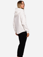 Bluza damska rozpinana streetwear z kapturem Made Of Emotion M550 XL Ecru (5903068493379) - obraz 4