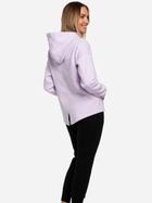 Bluza damska rozpinana streetwear z kapturem Made Of Emotion M550 S Fioletowa (5903068493461) - obraz 4