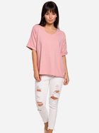 Koszulka damska bawełniana BeWear B147 2XL/3XL Różowa (5903068468858) - obraz 3
