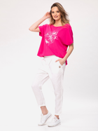 Koszulka damska bawełniana Look Made With Love Inca 114 L/XL Różowa (5903999304461) - obraz 5