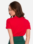 Koszulka damska bawełniana Makover K127 XL Czerwona (5903887667715) - obraz 2