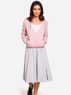 Bluza damska z kapturem elegancka BeWear B127 S Różowa (5903068448645) - obraz 3