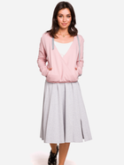Bluza damska z kapturem elegancka BeWear B127 2XL Różowa (5903068448669) - obraz 3