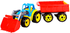 Zabawka Technok Traktor z łyżką i przyczepą (4823037603688) - obraz 1