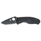 Ніж Spyderco Persistence FRN Black Blade напівсерейтор (C136PSBBK)