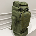 Рюкзак для походу 70л VN-870 Хакі 70х35х16 см - зображення 8