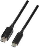 Кабель LogiLink USB 3.2 Gen 1 x 1 USB-C - DisplayPort 1.2 3 mм (4052792050417) - зображення 1