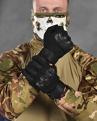 Тактичні рукавички повнопалі штурмові black ВТ6007 L - зображення 3