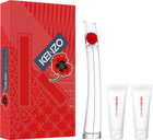 Zestaw damski Kenzo Flower Woda perfumowana 100 ml + Lotion do ciała 75 ml + Żel pod prysznic 75 ml (3274872454590)