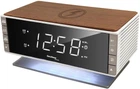 Настольные часы Technoline WT487 Wireless Mobile Charging White/Brown