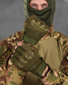 Тактические перчатки mechanix m-pact 3 olive ВТ6049 L - изображение 3