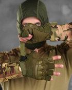 Тактические перчатки mechanix m-pact 3 olive ВТ6049 L - изображение 4