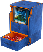 Pudełko na karty Gamegenic Watchtower 100+ XL Convertible Exclusive Line 10 x 9.6 x 14.5 cm Blue / Orange (4251715412923) - obraz 3