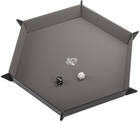 Килимок для гри в кості Gamegenic Magnetic Dice Tray шестигранний Black / Gray (4251715411155)