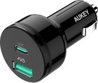 Ładowarka samochodowa Aukey CC-Y7 Ultraszybka 2xUSB Power Delivery 2.0 5.4A 36W (601629298542)