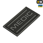 Нашивка PVC Medic M-Tac Black/Grey - зображення 2