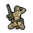M-Tac нашивка Tactical girl №1 tattoo Тризуб PVC MC - зображення 1