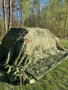 Маскировочная сетка весна лето 5х7м зеленая для автомобиля, пикапа, внедорожника и техники "Камуфляж №1" - изображение 5