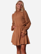 Sukienka krótka jesienna damska Ax Paris DA1645 L Camel (5063259013189) - obraz 1