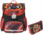 Plecak Hama Motorbike z piórnikiem 40 x 28 x 20 cm 15 l Orange (4047443447883) - obraz 1