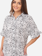 Плаття-сорочка коротке літнє жіноче Ax Paris DA1743 L Чорний/Білий (5063259049720) - зображення 3