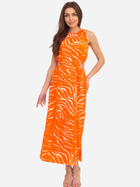 Sukienka długa letnia damska Ax Paris DA1723 2XL Pomarańczowa (5063259043865) - obraz 3
