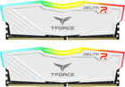Pamięć Team Group DDR4-3600 32768MB PC4-28800 (Kit of 2x16384) T-Force Delta RGB White (TF4D432G3600HC18JDC01) - obraz 1