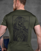 Тактическая потоотводящая футболка odin олива welcome 0 L - изображение 7