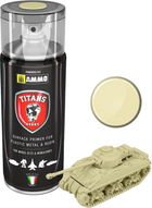 Farba w sprayu Ammo Titans Hobby Matt Primer Bone White 400 ml (7426842921281) - obraz 1