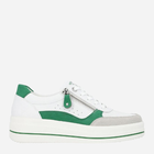 Sneakersy damskie skórzane Remonte REMD1C00-80 36 Biały/Zielony (4061811756933) - obraz 1