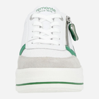 Sneakersy damskie skórzane Remonte REMD1C00-80 38 Biały/Zielony (4061811756957) - obraz 4