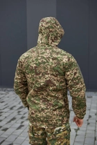 Мужская Куртка Хищник "Soft Shell" с капюшоном камуфляжная размер S - изображение 8