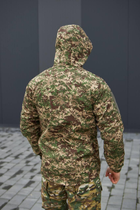 Мужская Куртка Хищник "Soft Shell" с капюшоном камуфляжная размер M - изображение 8