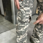 Брюки тактические Combat с пазами под наколенники, поликоттон, пиксель НАТО, размер M, штаны для военных L - изображение 5