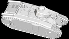 Модель для складання французького танка Char B1 Heavy 3-го рівня в масштабі 1:72 (9580208072630) - зображення 3