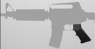 Пістолетна рукоятка IMI M4/M16 A2OM Grip - A2 Overmolding Grip ZG101 Чорний - зображення 2