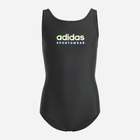 Дитячий суцільний купальник для дівчинки Adidas Spw Ubsuit Kids IT9619 116 Чорний (4067887716277) - зображення 1