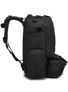 Тактичний рюкзак з підсумками Eagle B08 55 л Black - зображення 7