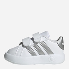 Tenisówki dziecięce dla dziewczynki na rzepy Adidas Grand Court 2.0 Cf ID5274 25.5 Białe (4066765034977) - obraz 4