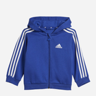 Дитячий спортивний костюм (толстовка + штани) для хлопчика Adidas I 3S Fz Fl Jog IB4763 86 Синій/Сірий (4066762269181) - зображення 2