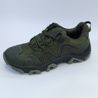 Тактичні кросівки літні Olive (олива, зелені) нубук/сітка дрібна р. 43 - зображення 3