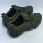 Тактичні кросівки літні Olive (олива, зелені) нубук/сітка дрібна р. 43 - зображення 9