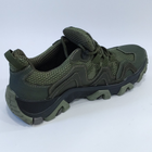 Тактичні кросівки літні Olive (олива, зелені) нубук/сітка велика р. 43 - зображення 4