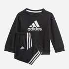 Дитячий спортивний костюм (світшот + штани) для хлопчика Adidas I Bos Jog Ft GM8977 86 Чорний (4062065376281) - зображення 1