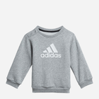 Komplet sportowy (bluza + spodnie) chłopięcy Adidas I Bos Logo Jog H28835 104 Czarny/Szary (4064053820714) - obraz 2