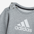 Дитячий спортивний костюм (світшот + штани) для хлопчика Adidas I Bos Logo Jog H28835 92 Чорний/Сірий (4064053820745) - зображення 5