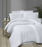 Комплект постельного белья Satin Cotton First Choice - First Choice - S-365 BROAD LINE WHITE - Евро - Белый
