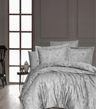 Комплект постельного белья Satin Cotton First Choice - First Choice - S-126 ADVINA GREY - Полуторный - Серый