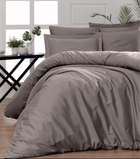 Комплект постельного белья Satin Cotton First Choice - First Choice - S-428 SNAZZY MINK - Евро - Коричневый